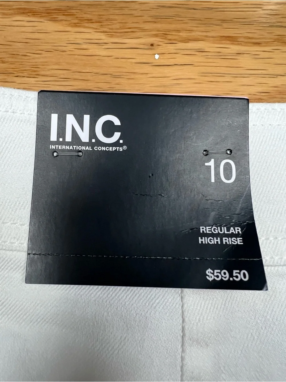 NWT INC International Concepts Bright White High-Rise Trouser Shorts